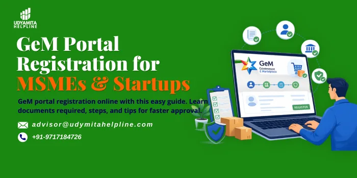 GeM Portal Registration for MSMEs & Startups